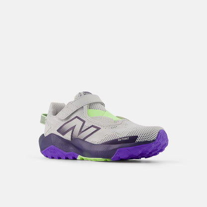 New Balance Little Kids Nitrel Bungee Lace - Grey/Electric Indigo