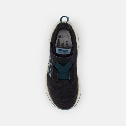 New Balance Little Kids Nitrel Bungee Lace - Black/Saltwater/Timberwolf