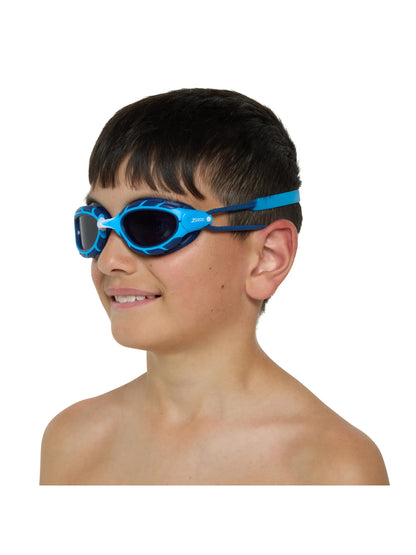 Zoggs Predator Junior Swim Goggles - Light Blue/Blue/Tint Smoke