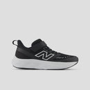 New Balance KidsFresh Foam 625 Bungee Lace with Top Strap - Black/White