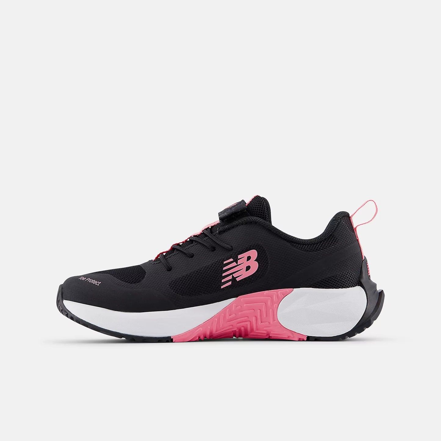 New Balance Little Kids FuelCell Play Bungee w/Top Strap - Black/Signal Pink/White