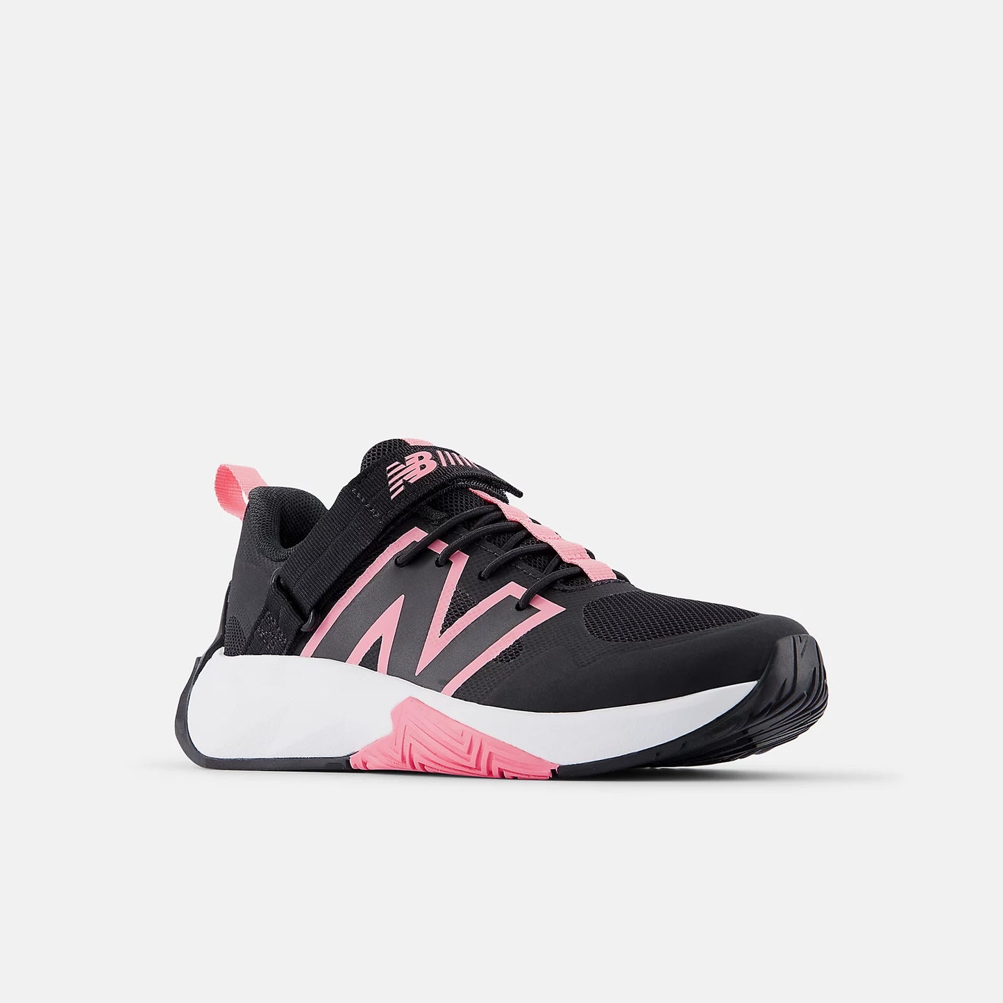 New Balance Little Kids FuelCell Play Bungee w/Top Strap - Black/Signal Pink/White