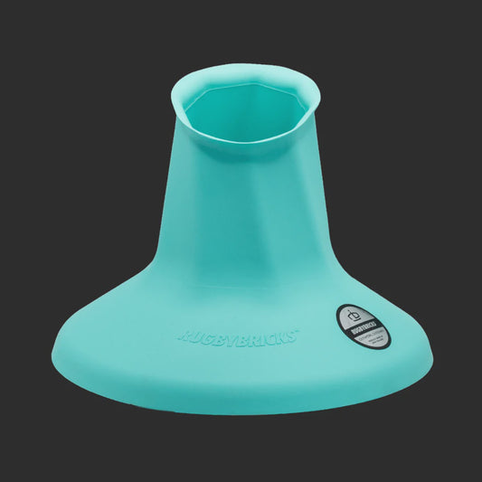 Rugby Bricks Vortex High Cut Kicking Tee - Neon Aqua