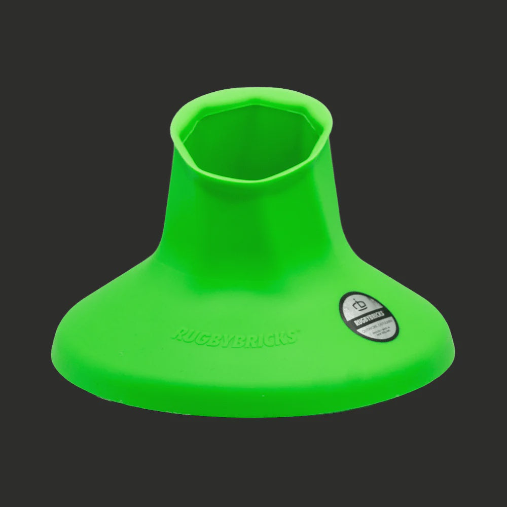 Rugby Bricks Vortex Mid Cut Kicking Tee - Neon Green