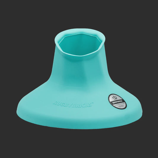 Rugby Bricks Vortex Mid Cut Kicking Tee - Neon Aqua