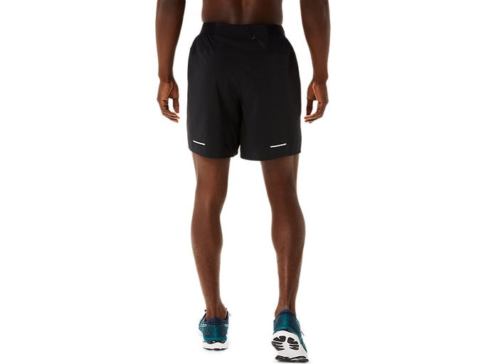 Asics Mens 2 in 1 7 Inch Shorts - Black/Grey
