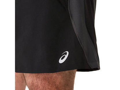 Asics Mens Performance Road 5 Inch Shorts - Black/Graphite Grey