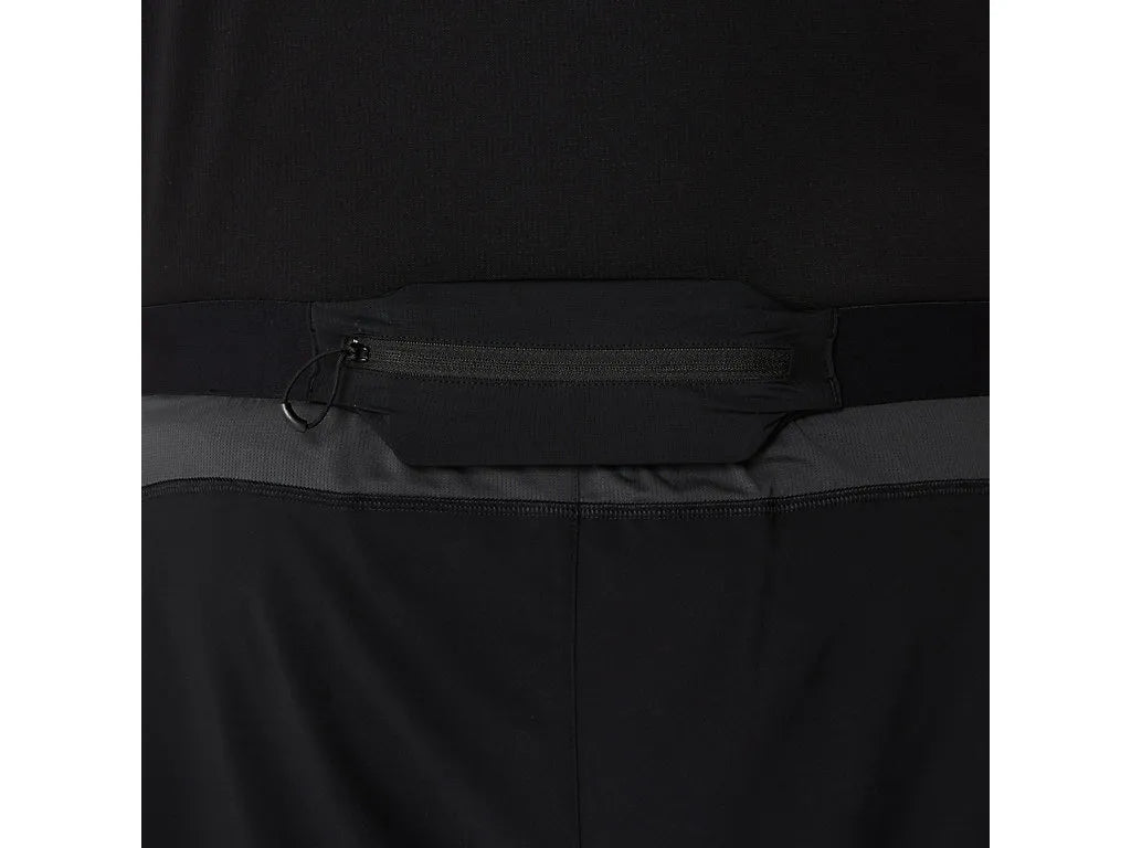 Asics Mens Performance Road 5 Inch Shorts - Black/Graphite Grey