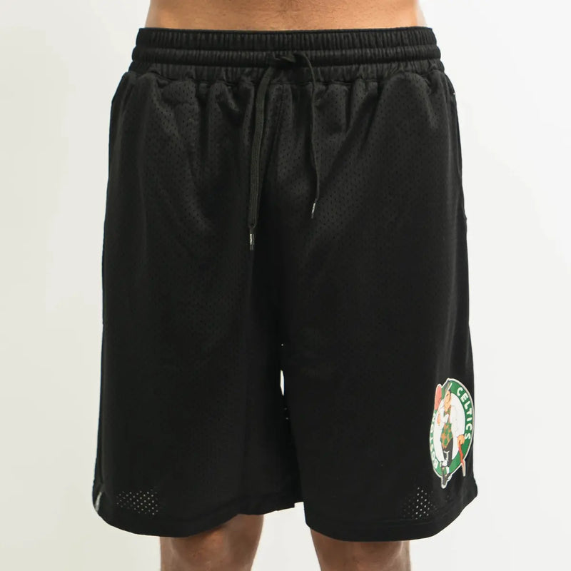 NBA Essentials Boston Celtics Mens Team Mesh Shorts - Black