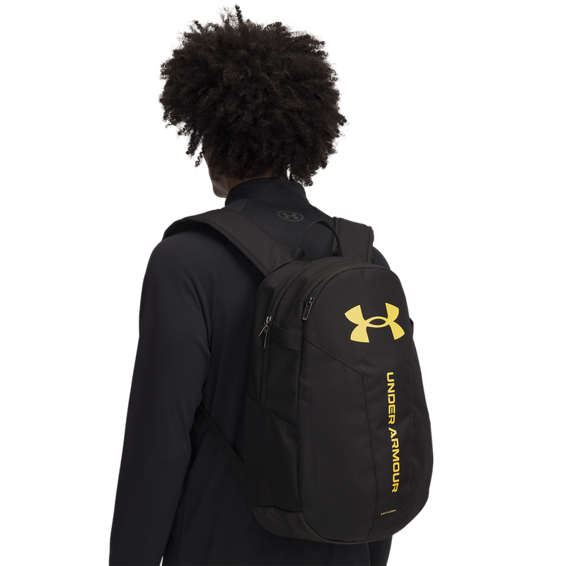 Under Armour Unisex Hustle Lite Backpack - Black/Noble Gold