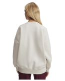 Under Armour Rival Fleece Varsity Women's Oversized Crew - Summit White/Black