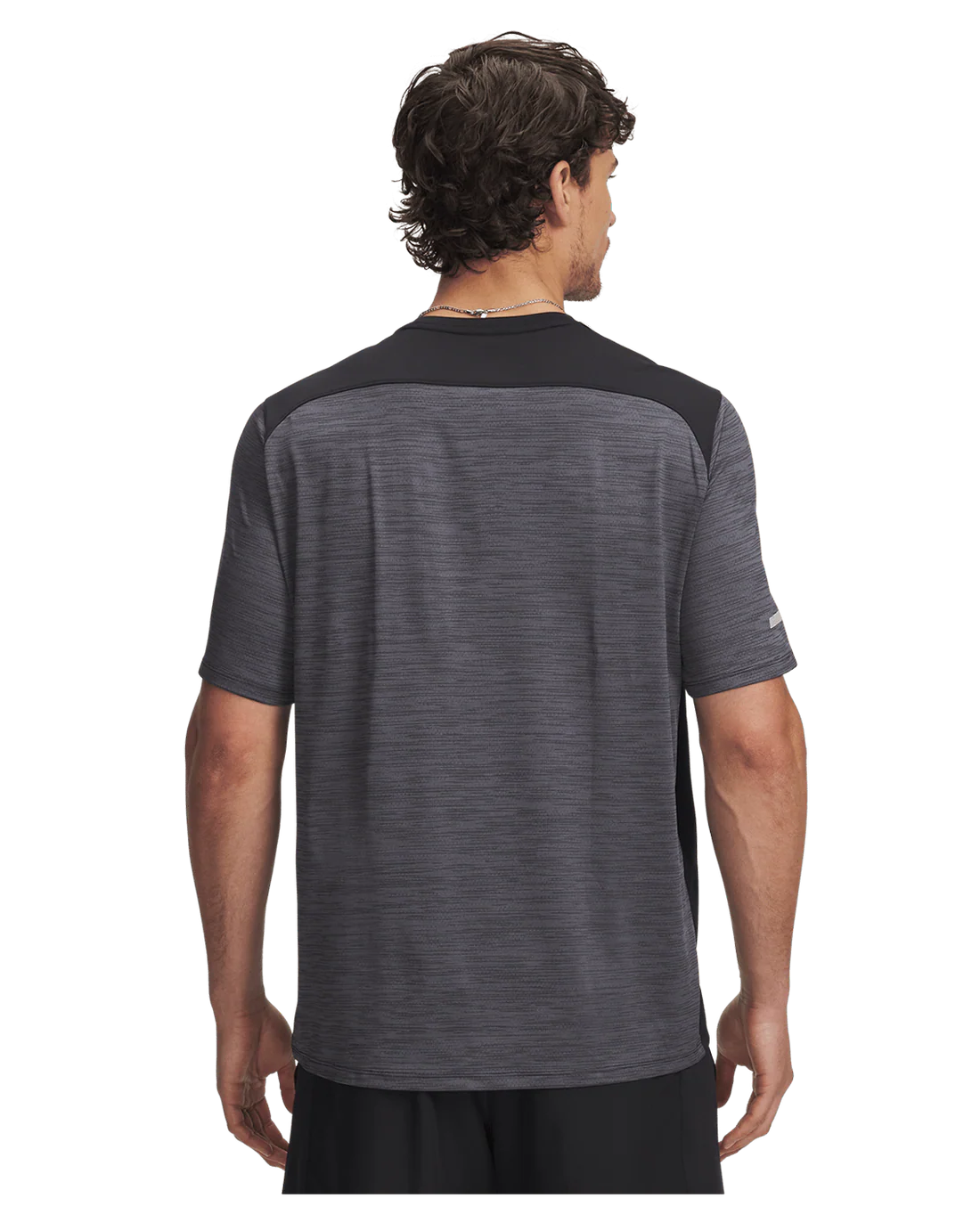 Under Armour Mens Tech Utility Tee - Black/Super Pink