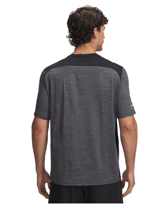 Under Armour Mens Tech Utility Tee - Black/Super Pink