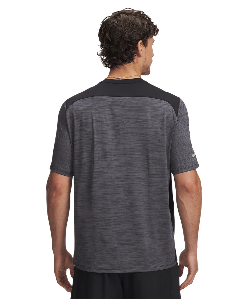 Under Armour Mens Tech Utility Tee - Black/Super Pink