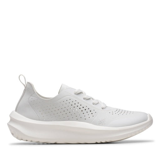 Clarks Cloudsteppers Womens Solevana Tie - Off White