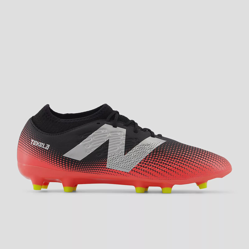 New Balance Tekela Magique FG V4+ (Wide 2E) Boots - Black/Energy Red/Hi-lite/Metallic Silver