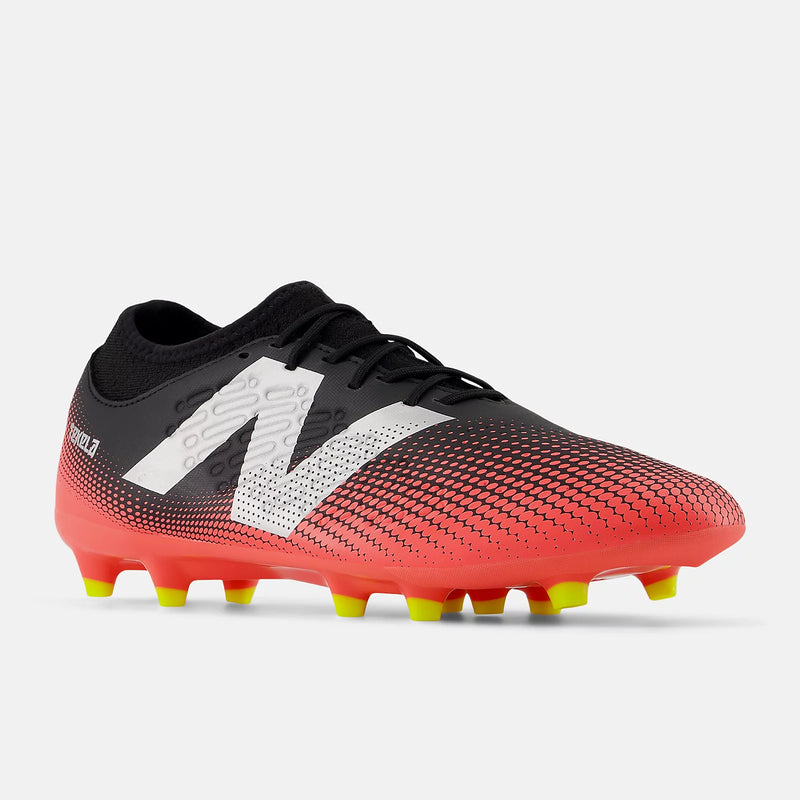 New Balance Tekela Magique FG V4+ (Wide 2E) Boots - Black/Energy Red/Hi-lite/Metallic Silver