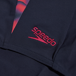 Speedo Womens Visually Shape Body One Piece -True Navy/Berry Cool/Tuscan Bloom