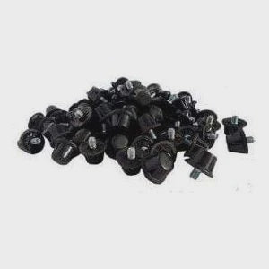 Tiger Rubber Single Studs - Black