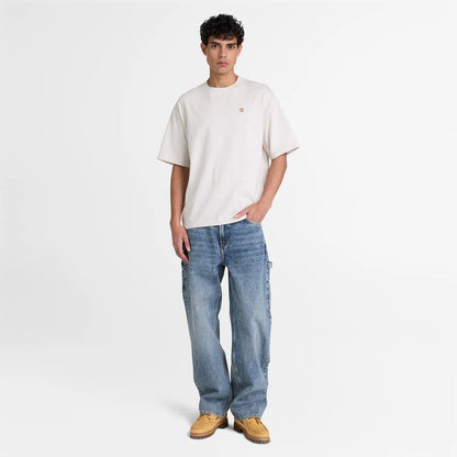 Timberland Mens Dunstan River Tee - Light Oatmeal Heath