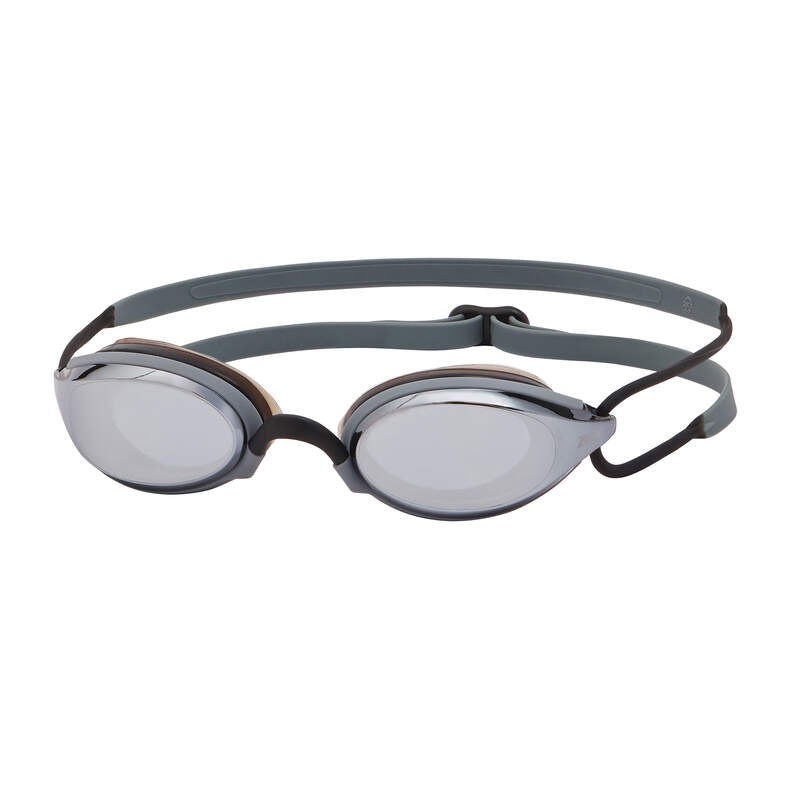 Zoggs Fusion Air Titanium Goggles - Black Grey/Mirrored Smoke