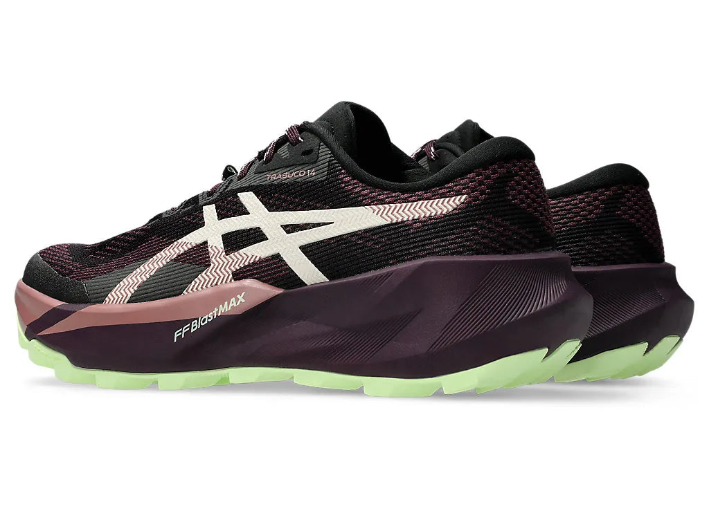 Asics Womens Gel Trabuco 15 Trail Running- Black/Aubergine