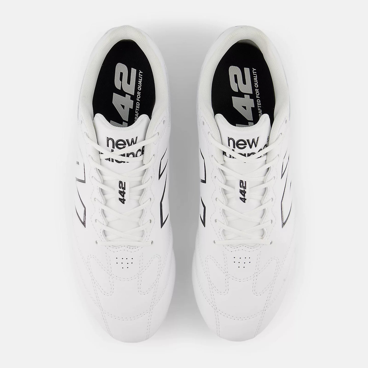 New Balance 442 Team FG V3 (D) Boot - White/Black
