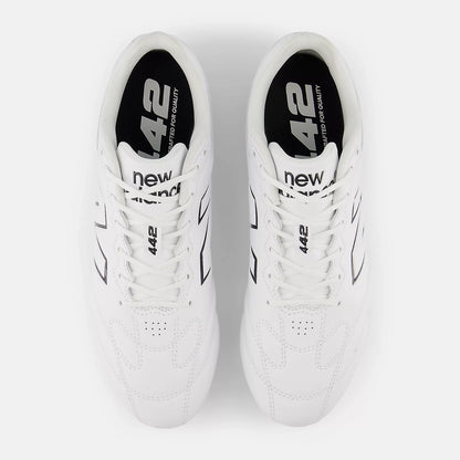 New Balance 442 Team FG V3 (D) Boot - White/Black