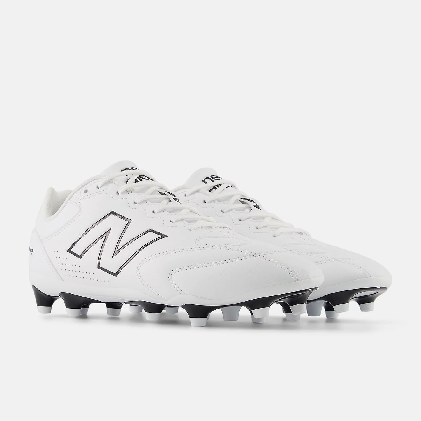New Balance 442 Team FG V3 (D) Boot - White/Black