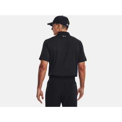 Under Armour Men's Perfomance 3.0 Stripe Polo - Black/Jet Gray/Pitch Gray