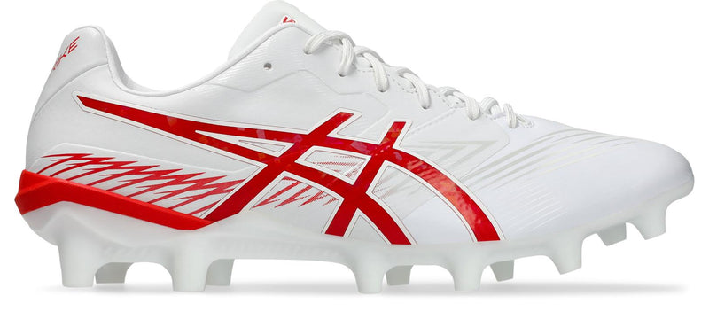 Asics Swift Strike Football Boots - White/Fiery Red