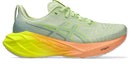 Asics Womens Novablast 4 (Paris) - Cool Matcha/Safety Yellow