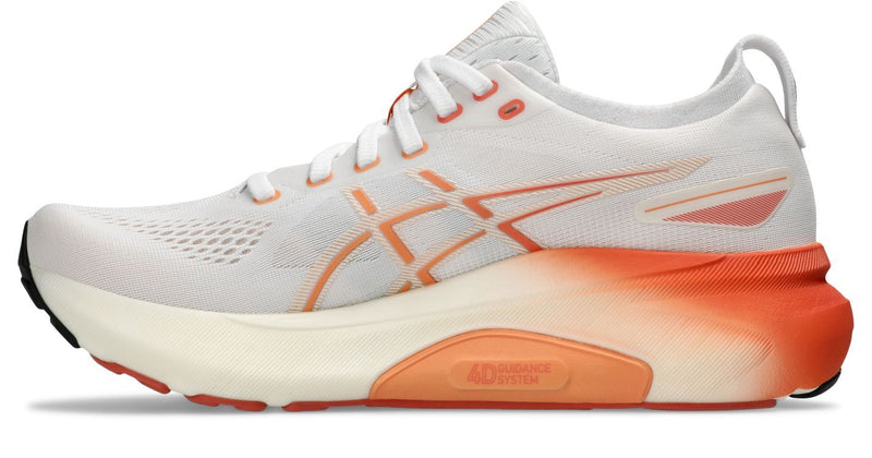 Asics Womens Gel Kayano 31- White/Faded Orange