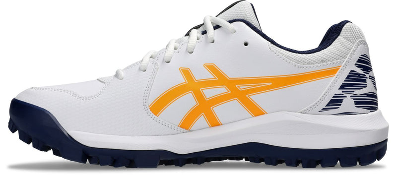 Asics Mens Gel Lethal Field 2 Turf and Hockey Shoe - White/Stadium Orange