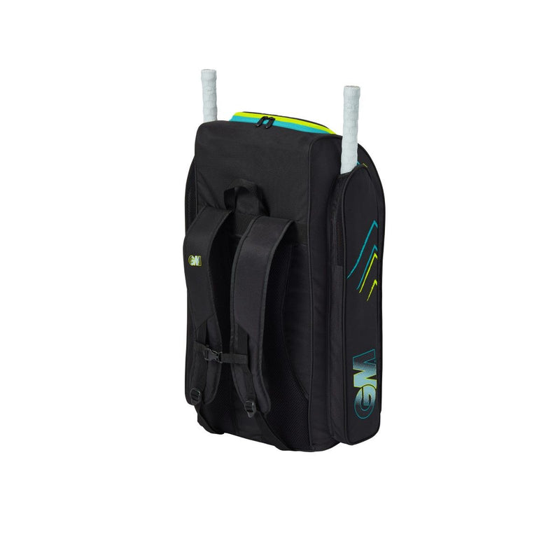 Gunn & Moore 707 Duffle Bag - Black/Cyan/Fluro