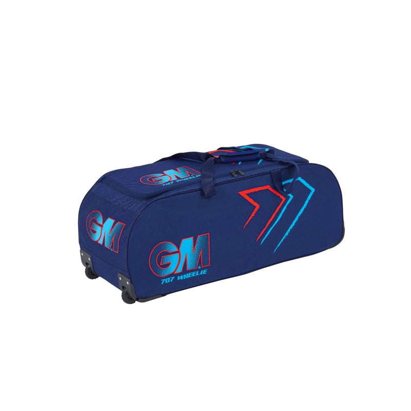 Gunn & Moore 707 Wheelie Bag - Blue/Electric Red