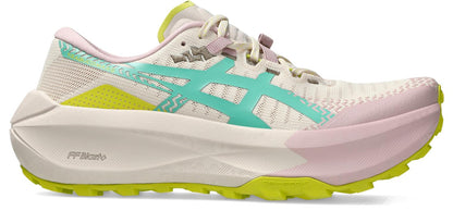 Asics Womens Trabuco Max 5 Trail Running - Mineral Beige/Aurora Green