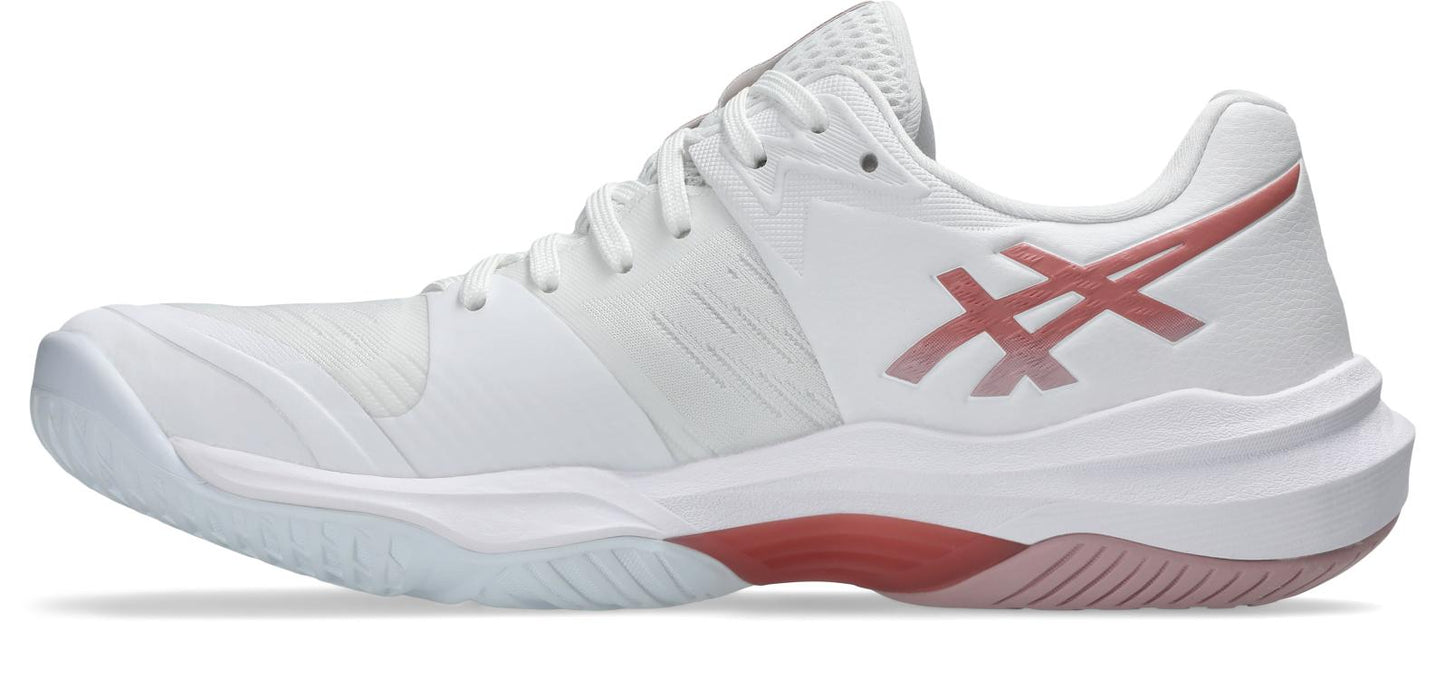 Asics Womens Sky Elite FF3 Indoor Court Shoes- White/Morganite