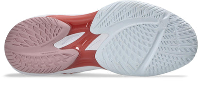 Asics Womens Sky Elite FF3 Indoor Court Shoes- White/Morganite