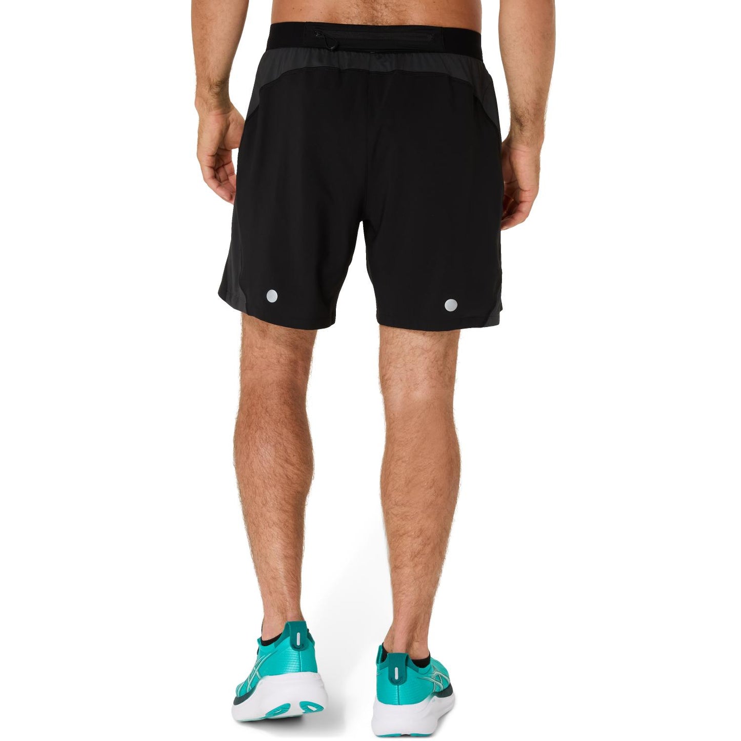 Asics Mens Performance Road 7 Inch Shorts - Black/Graphite Grey