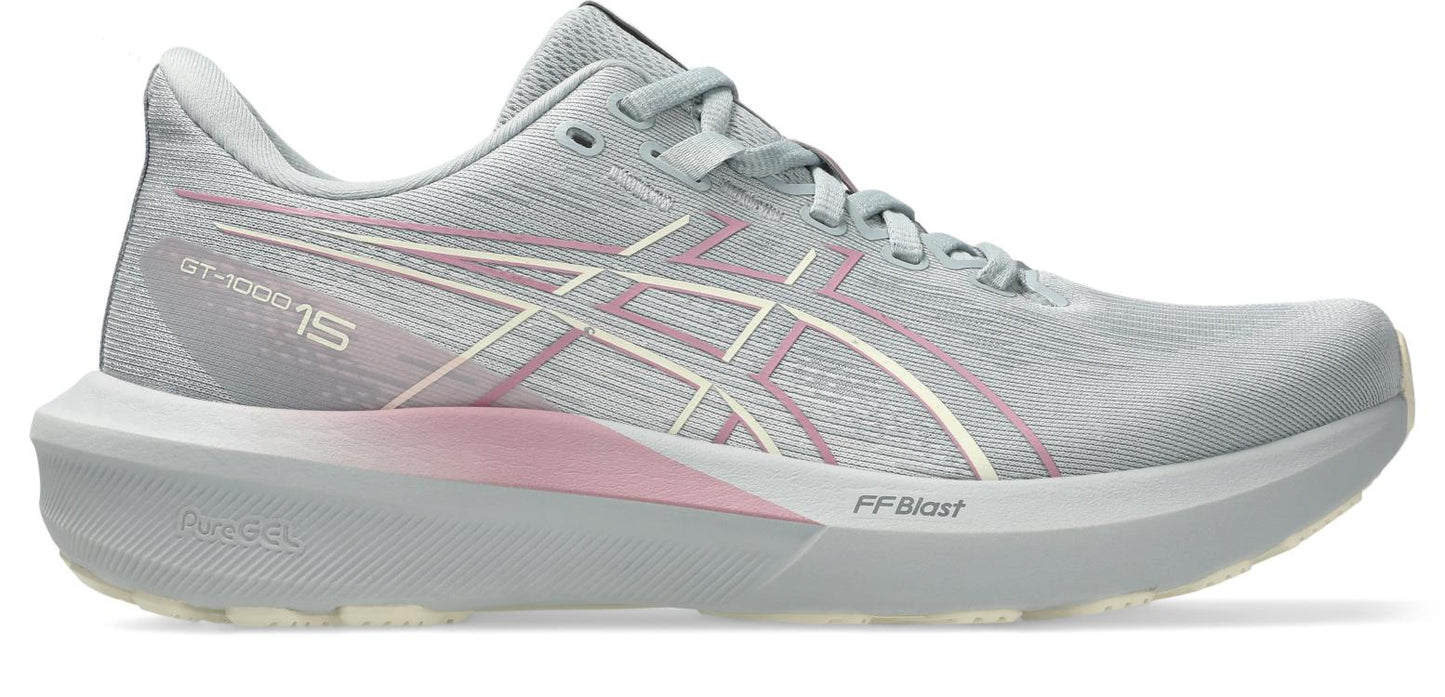 Asics Womens GT 1000 15 (D ) - Piedmont Grey/Taro Purple