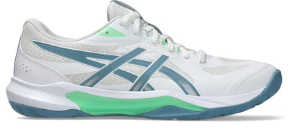 Asics Mens Gel Tactic Indoor Court Shoe- White/Saba Blue