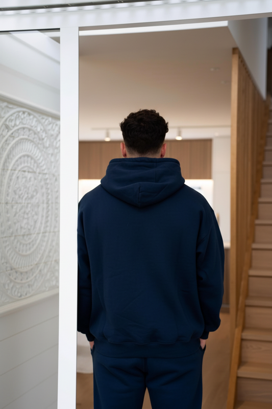 Arby & Opal Signature Full Length Hoodie - Navy