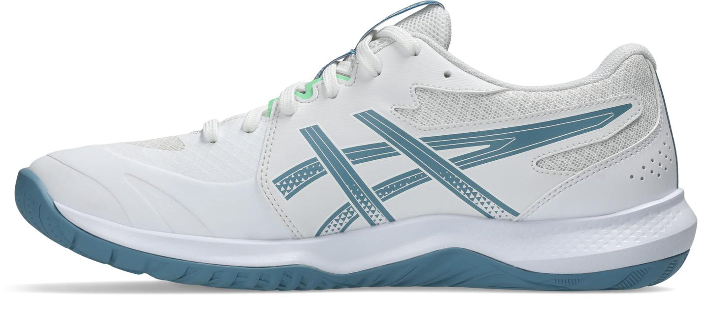Asics Mens Gel Tactic Indoor Court Shoe- White/Saba Blue
