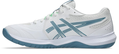 Asics Mens Gel Tactic Indoor Court Shoe- White/Saba Blue