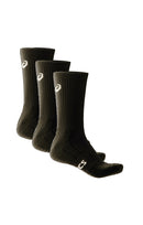 Asics Pace Crew Sock 3 Pack - Black