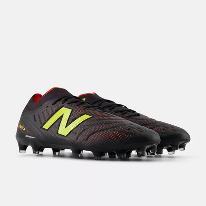 New Balance Tekela Elite Low MG V5 Boots - Black/Punch Yellow/Fire Cracker