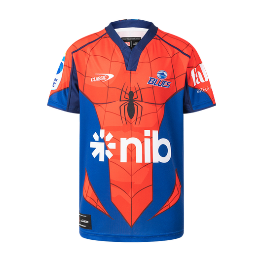 Classic Blues Youth Marvel Spiderman Jersey