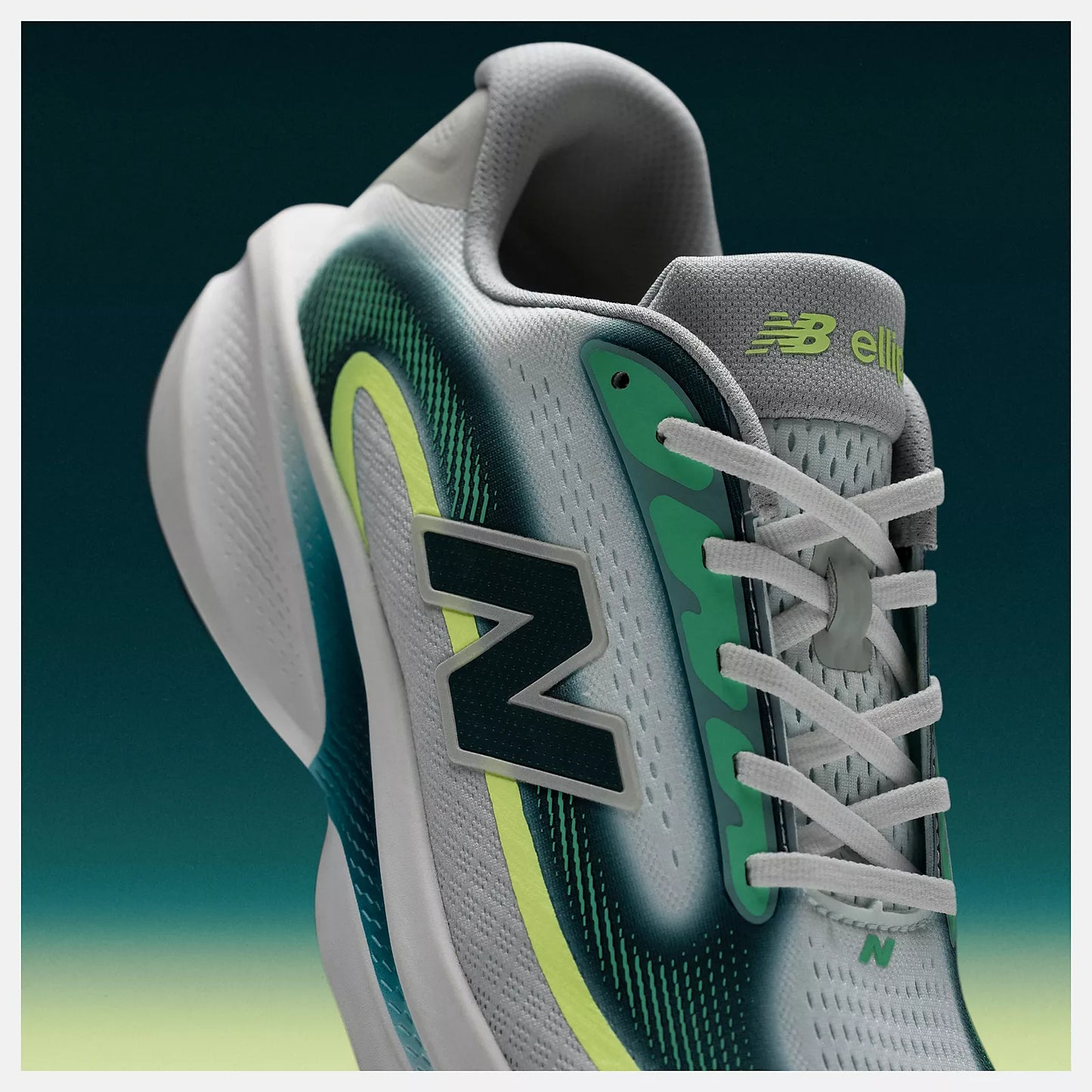 New Balance Womens Ellipse v1 Running Shoe - Deep End/Medusa Green/Afterglow