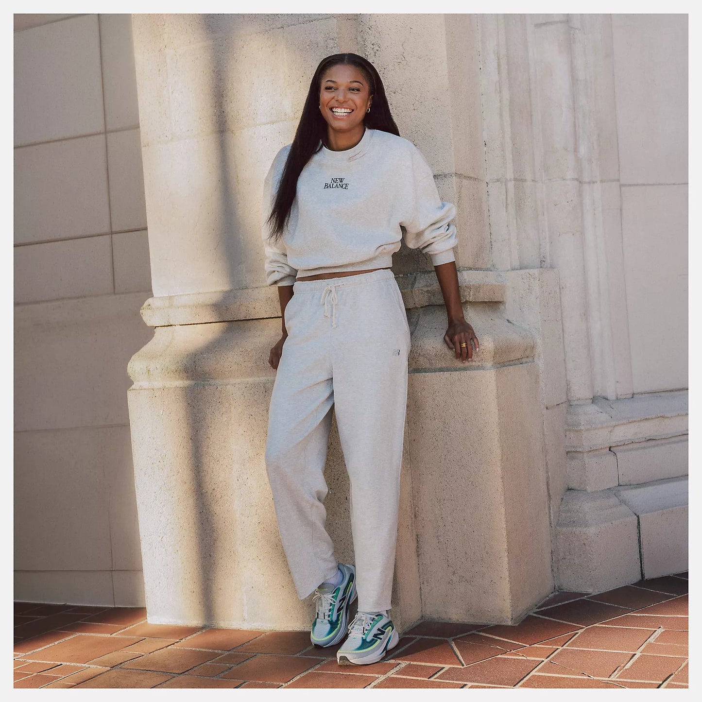 New Balance Womens Ellipse v1 Running Shoe - Deep End/Medusa Green/Afterglow